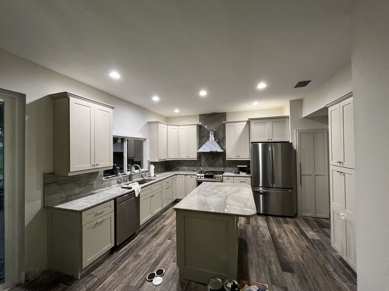Compact open kitchen of the kind that suits an accessory dwelling unit